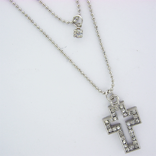 Cross Pendent with Swarovski Stones