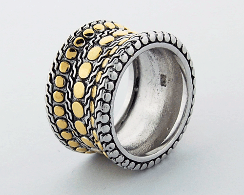 Gold and Silver Ring