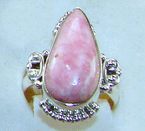 Sterling Silver Pink Opal Ring