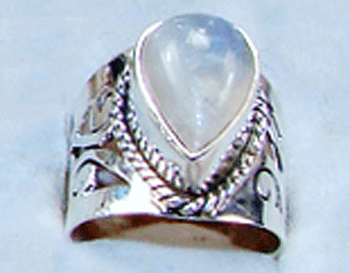 Sterling Silver Moonstone Ring