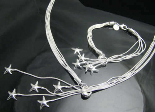 Five-Star Charm Sterling Silver Set