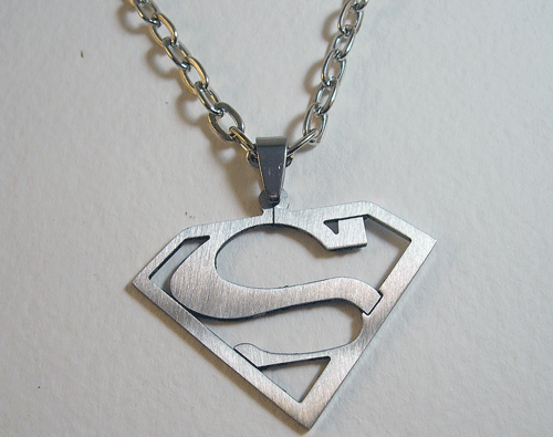 Superman Symbol Stainless Steel Necklace